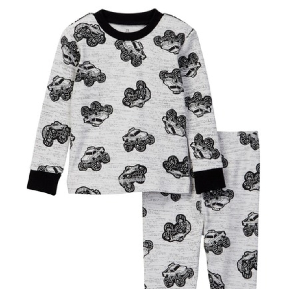 NWT Monster Truck Boy PJ Set NEW